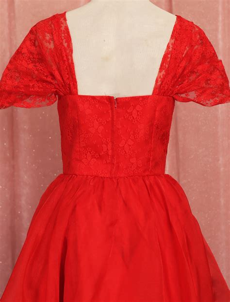 80s Peach Prom Dress With Puffy Sleeves and Zip Back Closure - Etsy