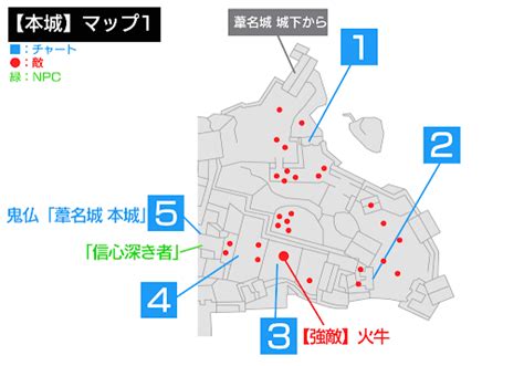 【SEKIRO】「葦名城 本城」の攻略チャートと入手アイテム｜マップ付き【隻狼】 - 神ゲー攻略