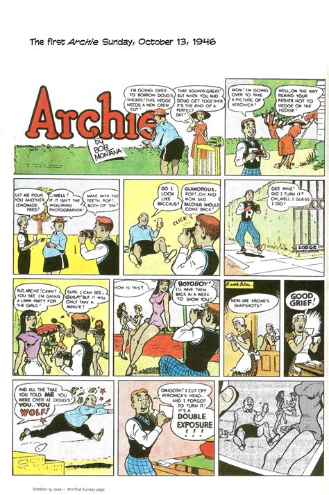 Bob Montana’s Archie Newspaper Comic Strip...And Who, Actually