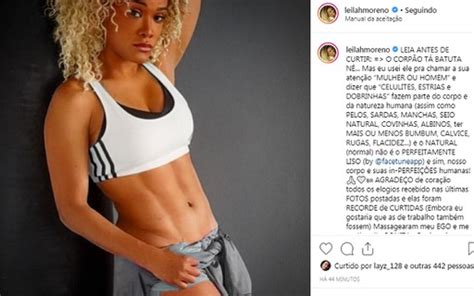 Leilah Moreno Antes E Depois - Leilah Moreno mostra tanquinho e diz: "Valorizamos o corpo perfeito ao ...