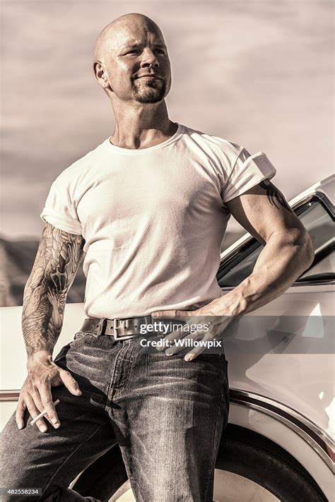 cool fifties muscle guy portrait high res stock photo getty images