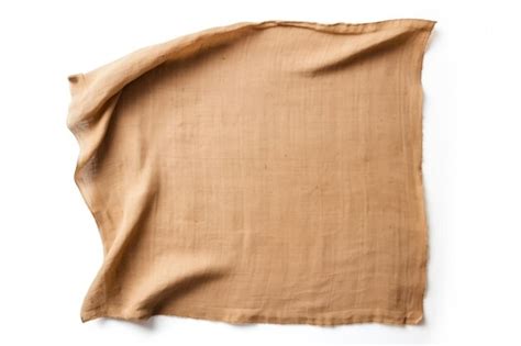 Premium Photo | A single Unbleached muslin isolated on white background
