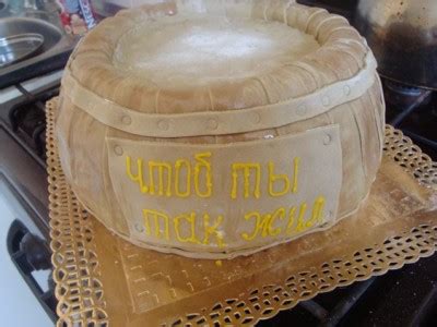 Бочонок с икрой : Торты (украшения шаг за шагом)