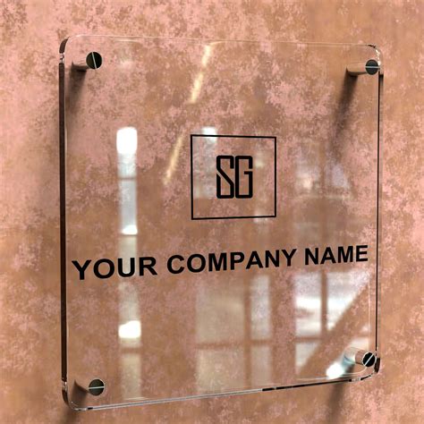 custom acrylic business logo sign custom laser cut logo sign beauty