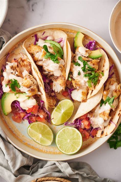 Grilled Fish Tacos - Slender Kitchen