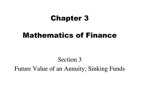 chapter  mathematics  finance powerpoint