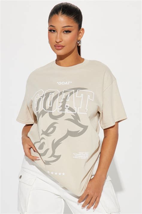 The GOAT Tshirt - Nude | Fashion Nova