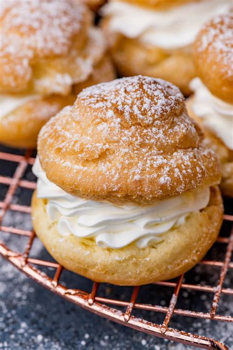 cream puffs choux pastry tastes  lizzy