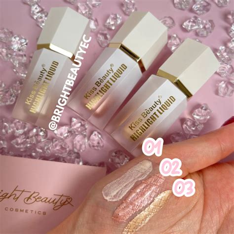 kit de  iluminadores liquido kiss beauty tienda de maquillaje
