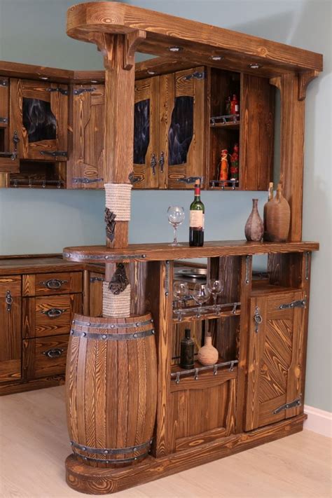 Барная стойка | Barn wood decor, Easy wood projects, Barrel furniture