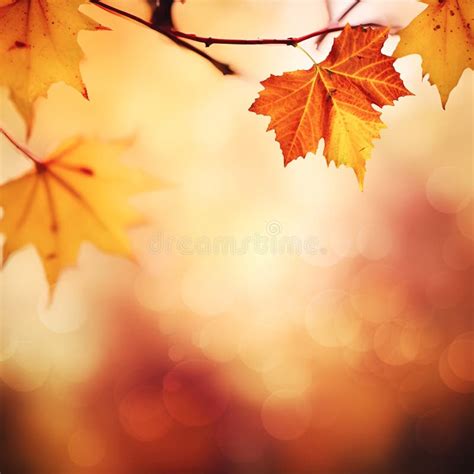 Abstract Fall Background with Maple Leaf, Seasonal Wallpapers Stock ...