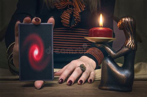 Divination. Tarot Cards. Fortune Teller. Stock Photo - Image of concept ...