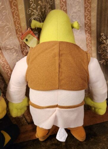 2004 Dreamworks Shrek 2 Fiona & Shrek Stuffed Plush Toys by Nanco with ...