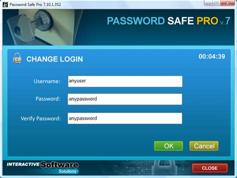 password safe pro screen shots