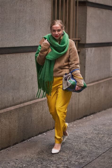 colorful scarves  spruce   winter outfits styleoholic