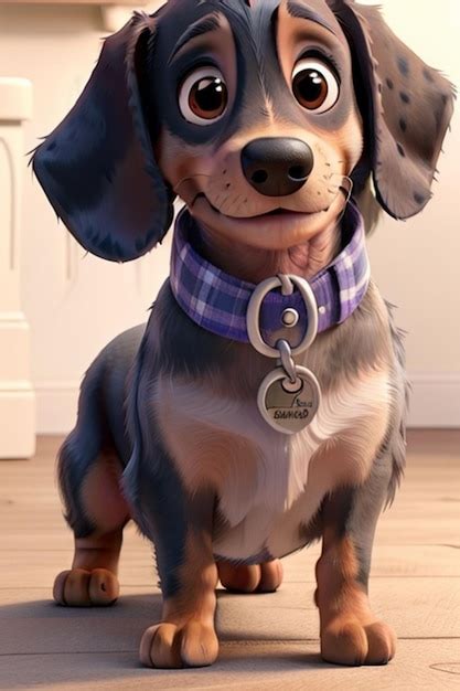 Premium AI Image | A dog that is a dapple dachshund and I want the ...