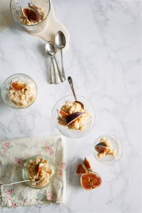 "Dessert Served On A Table, Seen From Above." by Stocksy Contributor "Darren Muir" - Stocksy