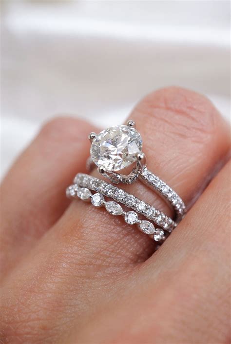 Anniversary Double Wedding Band Ring at Christopher Bryant blog