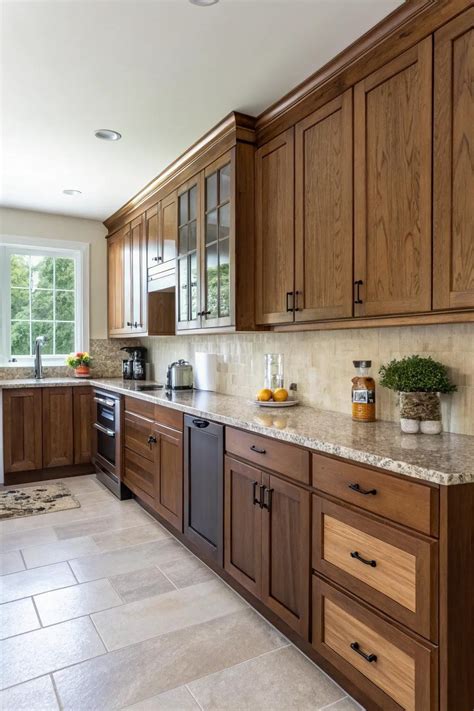 16+ Stylish Wood Kitchen Cabinet Color Ideas