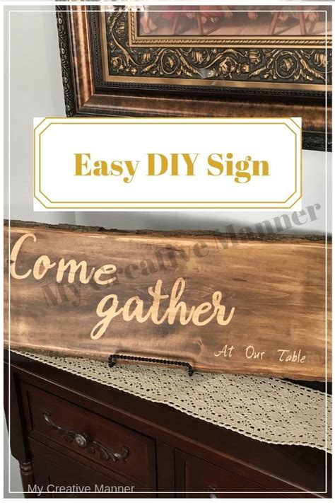 Easy DIY Wood Board Sign