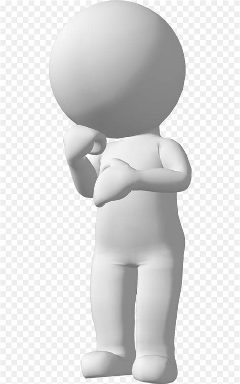 Man Thinking 3d Man Clipart, Baby, Person PNG - FlyClipart