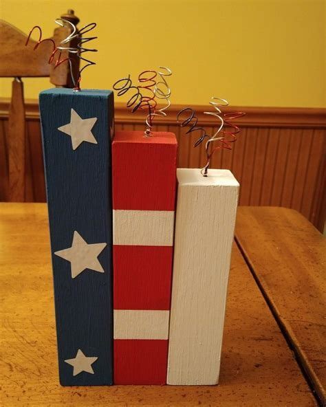 4Th Of July Wood Crafts Diy Projects | Wooden crafts diy, Wood crafts ...
