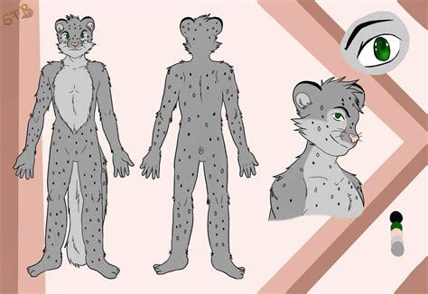 Snow Leopard Reference Sheet (Commission) — Weasyl