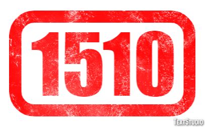 1510 Text Effect and Logo Design Number