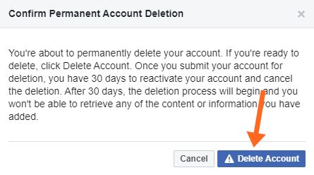 How To Close Facebook Account Permanently - oTechWorld