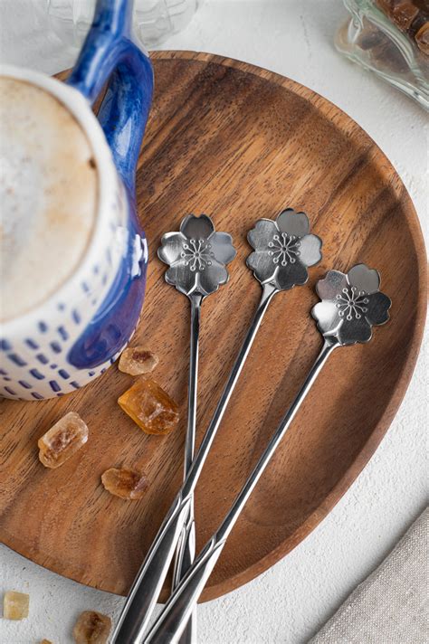 Длинная ложечка Flower Spoon стальная – в стильном интернет-магазине ...
