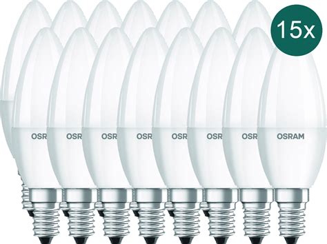 15er-Set Osram LED Base Classic E14 470lm 5W wie 40W Glühbirne ...