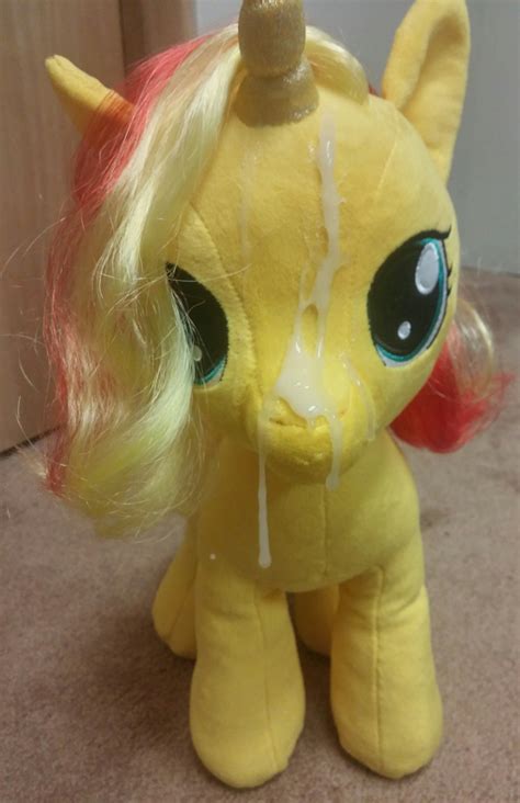 #1775835 - explicit, sunset shimmer, pony, g4, build-a-bear, cum, cum