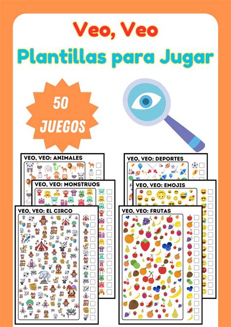 Hojas De Trabajo De Veo, Veo, Imprimibles Gratis Plantillas