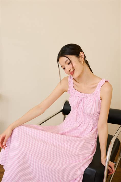 Theresa Dress In Pink Gingham | Kind To Kind
