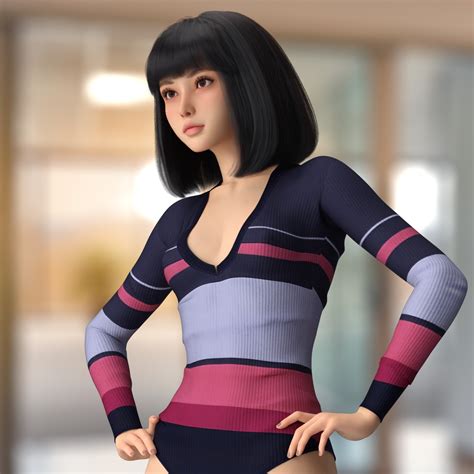 G9 in Seducing for Casual V Cut Leotard -2- by x7