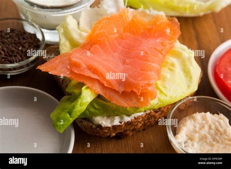 sandwich with ingredients Stock Photo - Alamy