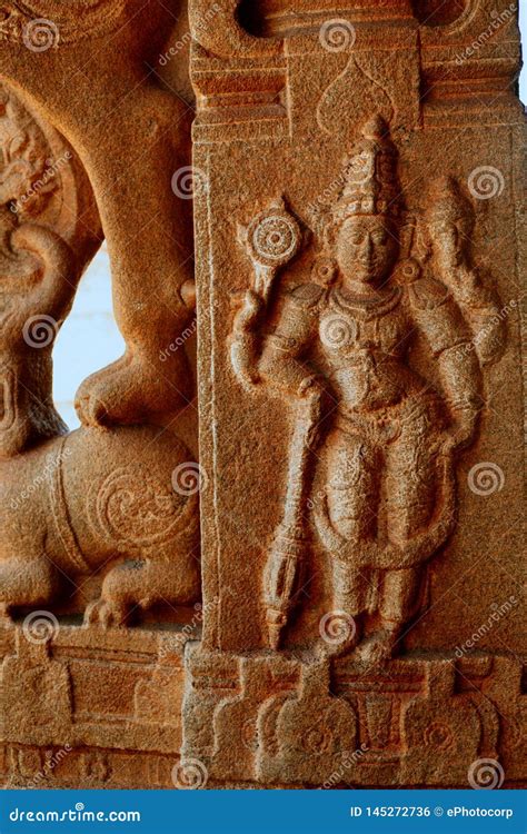 sculpture  lord rama   vittala temple hampi karnataka india