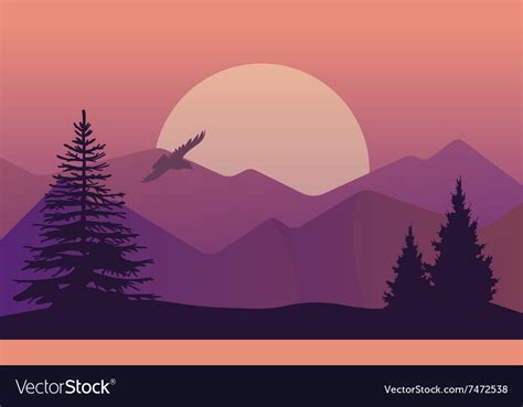 landscape  north areas royalty  vector image