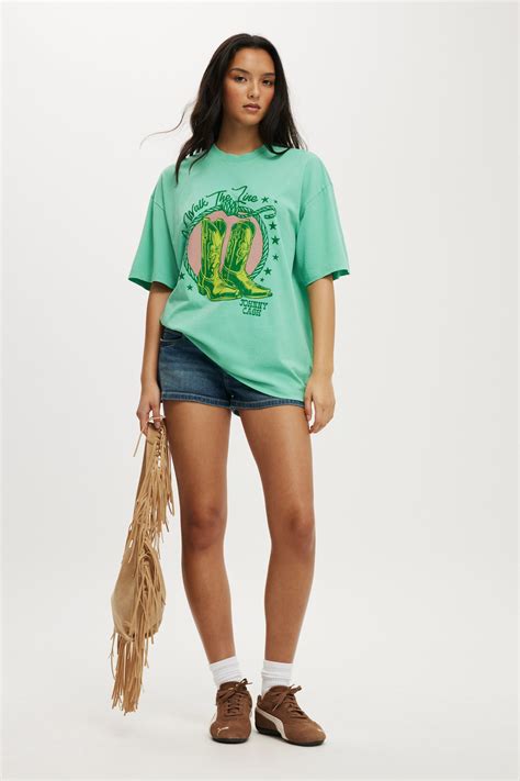 Johnny Cash Boxy Graphic Music Tee