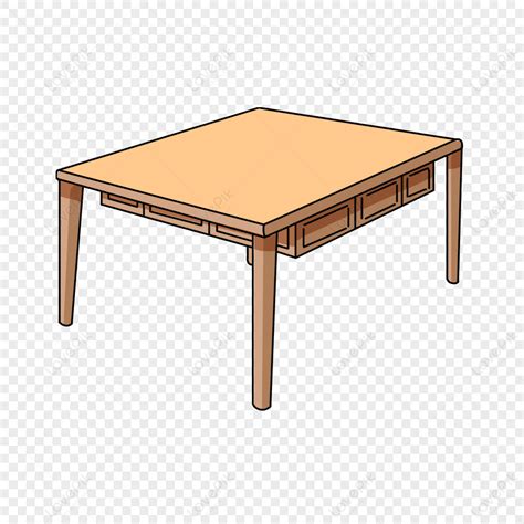 cartoon square table clipartmahjong tablereddish brownliving room