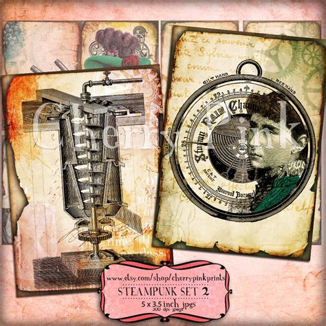 STEAMPUNK SCRAPBOOK SHEET by miabumbag on DeviantArt