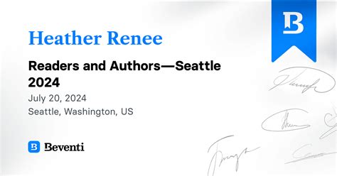 Heather Renee, Readers and Authors—Seattle 2024 - Beventi