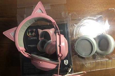 Розовые наушники гарнитура Razer Kraken kitty USB Москва | Аудио и ...