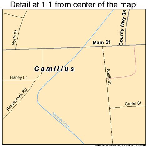 Camillus New York Street Map 3611902