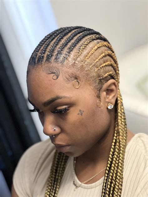straight  feed  braids feed  braids ponytail straight