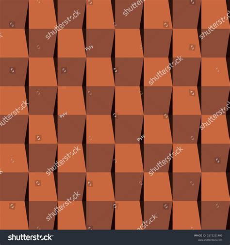 Orange Brick Color Roof Tiles Pattern Stock Vector (Royalty Free ...