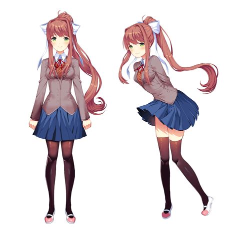 Monika Full Body Sprites : r/DDLC