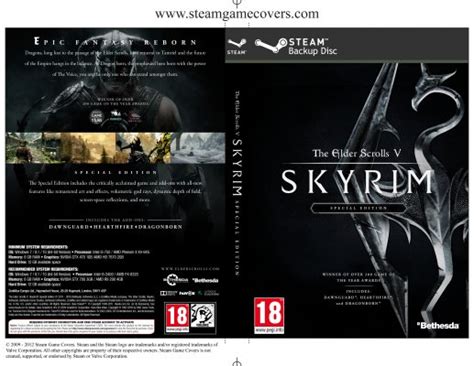 Steam Game Covers: Elder Scrolls V: Skyrim Special Edition Box Art