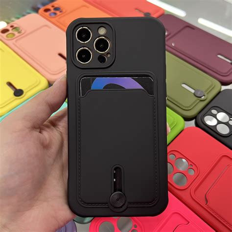 Чехол для iPhone 12 pro с карманом для банковской карты. - купить с ...