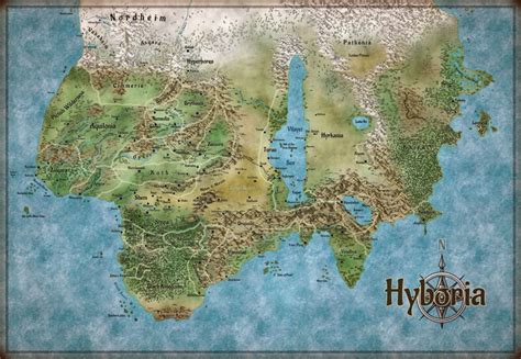 Hyboria – Conan’s world – Fantasy Map Shop